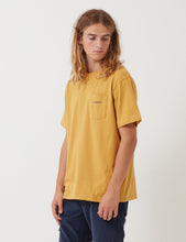 Load image into Gallery viewer, Patagonia Line Ridge Logo Pocket Responsibili-Tee T-Shirt - Glyph Gold