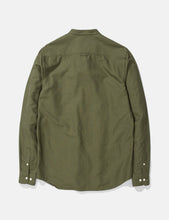 Load image into Gallery viewer, Norse Projects Hans Grandad Ripstop Shirt - Dried Olive Green