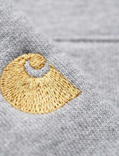 Load image into Gallery viewer, Carhartt-WIP Chase Quarter-Zip High Neck Sweatshirt - Heather Grey
