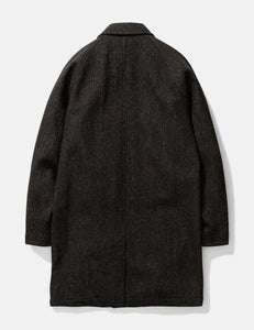 Norse Projects Svalbard Harris Tweed Coat - Black Multi