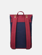 Load image into Gallery viewer, Sandqvist Stig Backpack (Canvas) - Blue/Burgundy
