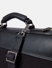Load image into Gallery viewer, Sandqvist Jones Doctors Bag (Organic Cotton/Leather) - Black
